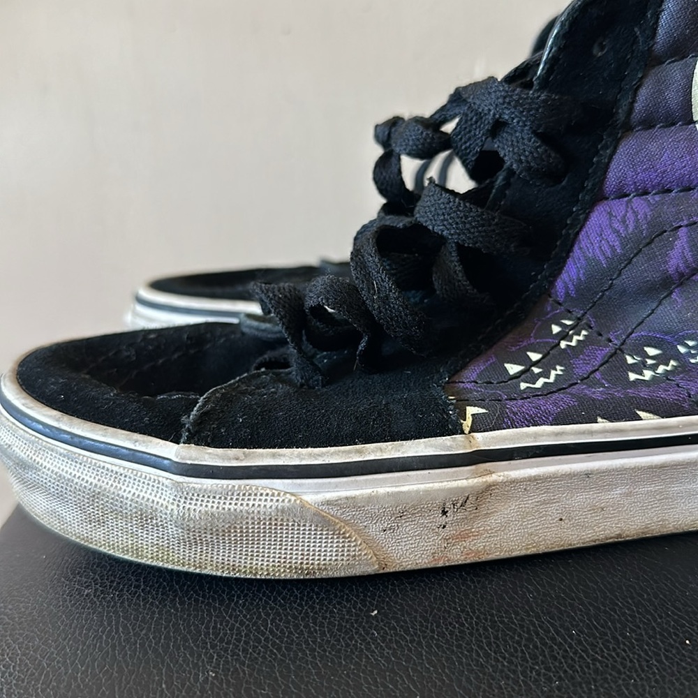 Vans Nightmare Before Christmas Sk-8 Hi Black Purple Sneakers Jack Sally Zero - Picture 2 of 13